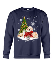Load image into Gallery viewer, Funny Golden Retrievers Sleep In Red Boots Gift For Dog Lovers Sweatshirt
