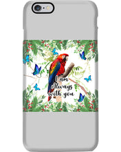 Load image into Gallery viewer, Scarlet Macaw With Butterflies I Am Always With You Gift For Lover Phone case