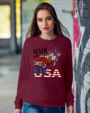 Load image into Gallery viewer, Horse Made In The America Red Car Gift For Horse Lovers Sweatshirt