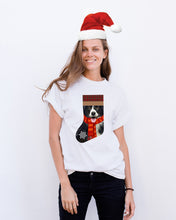Load image into Gallery viewer, Santa Border Collie In Stock Gift For Dog Lovers Guys Tee