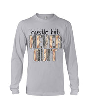 Load image into Gallery viewer, Baseball Hustle Hit Never Quit Gift For Lovers Unisex Long Sleeve
