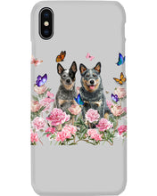 Load image into Gallery viewer, Australian Cattle Dog Butterflies Peony Gift For Dog Lovers Phone case