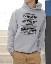 Load image into Gallery viewer, I'm The Lucky One Because I Get To Be Her Husband Gift For Husband Hoodie