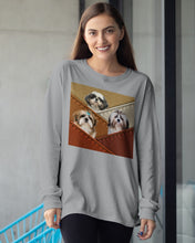 Load image into Gallery viewer, Three Cute Shih Tzu In Bag Gift For Dog Lovers Unisex Long Sleeve