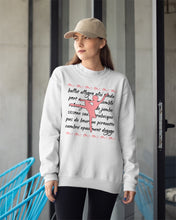 Load image into Gallery viewer, Ballet Words Pink Pattern Gift For Ballet Dancer Sweatshirt