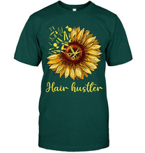 Load image into Gallery viewer, Hair Hustler Sunflower Trending Gift For Friends Guys Tee
