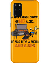 Load image into Gallery viewer, A Man Loves Beer And Dachshund Gift For Dog Lovers Phone case