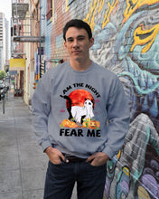 Load image into Gallery viewer, I Am The Night Fear Me Ghost Cat Gift For Cat Lovers Sweatshirt
