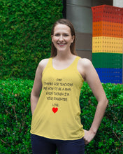 Load image into Gallery viewer, Thanks For Teaching Me How To Be A Man Ladies Flowy Tank