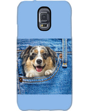 Load image into Gallery viewer, Australian Shepherd In Denim Pocket Gift For Dog Lovers Phone case