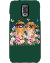 Load image into Gallery viewer, Pekingese With Peonies Gift For Dog Lovers Phone case