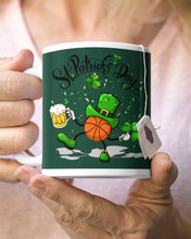Load image into Gallery viewer, Basketball Saint Patrick's Day Gift For Basketball Lovers Mug