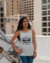 Load image into Gallery viewer, I'm Not Angry I'm Finnish I Smile From The Inside Trending Ladies Flowy Tank