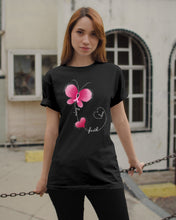 Load image into Gallery viewer, Butterfly Faith Breast Cancer Awareness Meaningful Gift Guys Tee
