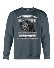 Load image into Gallery viewer, Shes Stubborn Messy And A Brat At Times Black Gift For Husband Sweatshirt