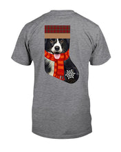 Load image into Gallery viewer, Santa Border Collie In Stock Gift For Dog Lovers Guys Tee