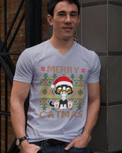 Load image into Gallery viewer, Merry Catmas Cute Funny Gifts Guys V-Neck