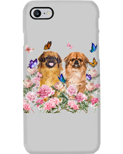 Load image into Gallery viewer, Pekingese With Peonies Gift For Dog Lovers Phone case