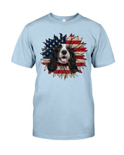 Load image into Gallery viewer, English Cocker Spaniel US Sunflower Gift For Dog Lovers Guys Tee