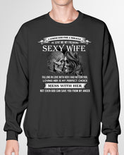 Load image into Gallery viewer, Shes Stubborn Messy And A Brat At Times Black Gift For Husband Sweatshirt