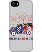 Load image into Gallery viewer, America 4th Of July Truck Pug Gift For Dog Lovers Phone case