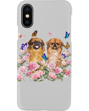 Load image into Gallery viewer, Pekingese With Peonies Gift For Dog Lovers Phone case