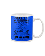 Load image into Gallery viewer, A Spoiled Wife Of An October Grumpy Old Man Birthday Meaningful Gift Mug