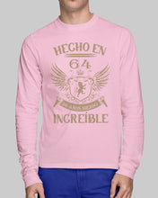 Load image into Gallery viewer, Hecho En 64 56 Anos Siendo Increible Special Custom Design Unisex Long Sleeve
