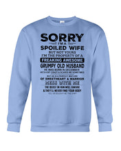 Load image into Gallery viewer, Spoiled Wife Of December Freaking Awesome Grumpy Old Husband For Birthday Gift Sweatshirt