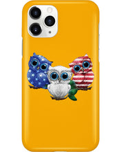 Load image into Gallery viewer, Lovely Phone Case Three Owl With US Flag Gift For Owl Lovers Phone case