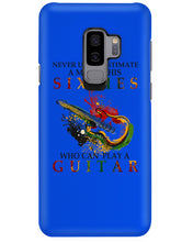 Load image into Gallery viewer, Never Underestimate A 60 Year Old Man Can Play A Guitar Phone case