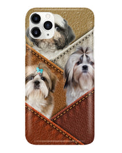 Load image into Gallery viewer, Three Cute Shih Tzu In Bag Gift For Dog Lovers Phone case