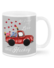 Load image into Gallery viewer, All I Need Are Love And Hockey Gift For Hockey Players Mug