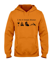 Load image into Gallery viewer, Simple Woman Loves Wine Camping Shoes And Climbing Hoodie