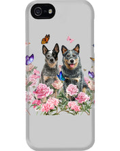 Load image into Gallery viewer, Australian Cattle Dog Butterflies Peony Gift For Dog Lovers Phone case