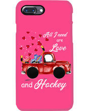 Load image into Gallery viewer, All I Need Are Love And Hockey Gift For Hockey Players Phone case
