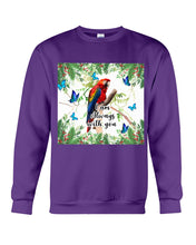 Load image into Gallery viewer, Scarlet Macaw With Butterflies I Am Always With You Gift For Lover Sweatshirt