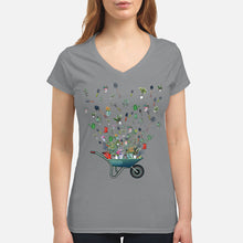 Load image into Gallery viewer, Garden Flying Unique Design Great Gift For Garden Lovers Ladies V-Neck