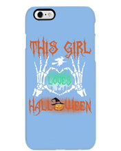 Load image into Gallery viewer, This Girl Loves Halloween Gift For Girls Phone case