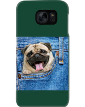 Load image into Gallery viewer, baby Pug In Denim Pocket Gift For Dog Lovers Phone case
