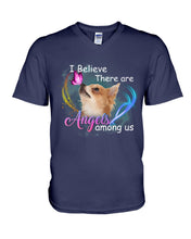 Load image into Gallery viewer, I Believe There Are Angels Among Us Gift For Chihuahua Lovers Guys V-Neck