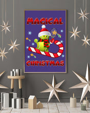 Load image into Gallery viewer, Tennis Players Magical Christmas Snowman Gift For Women Vertical Poster