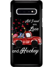 Load image into Gallery viewer, All I Need Are Love And Hockey Gift For Hockey Players Phone case