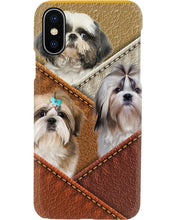 Load image into Gallery viewer, Three Cute Shih Tzu In Bag Gift For Dog Lovers Phone case