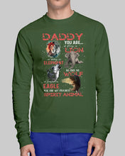 Load image into Gallery viewer, Daddy You Are As Strong As Lion Trending Gift For Animal Lovers Unisex Long Sleeve