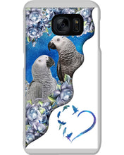 Load image into Gallery viewer, Magical Gray Couple African Parrot Gift For Bird Lovers Phone case