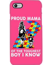 Load image into Gallery viewer, Proud Mama Of The Touchest Boy I Know Autism's Day Gift Phone case