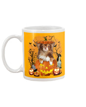 Load image into Gallery viewer, Chihuahua Book Pumpkin Halloween Gift For Dog Lovers Mug
