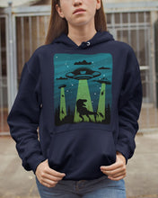 Load image into Gallery viewer, UFA Dinosaur T Rex Sky Full Of Stars Hoodie