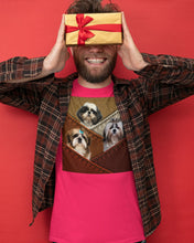Load image into Gallery viewer, Three Cute Shih Tzu In Bag Gift For Dog Lovers Guys Tee